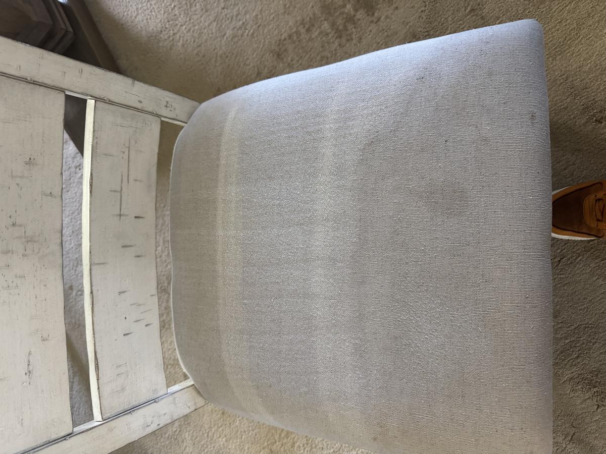 Dining chair after RF upholstery cleaning